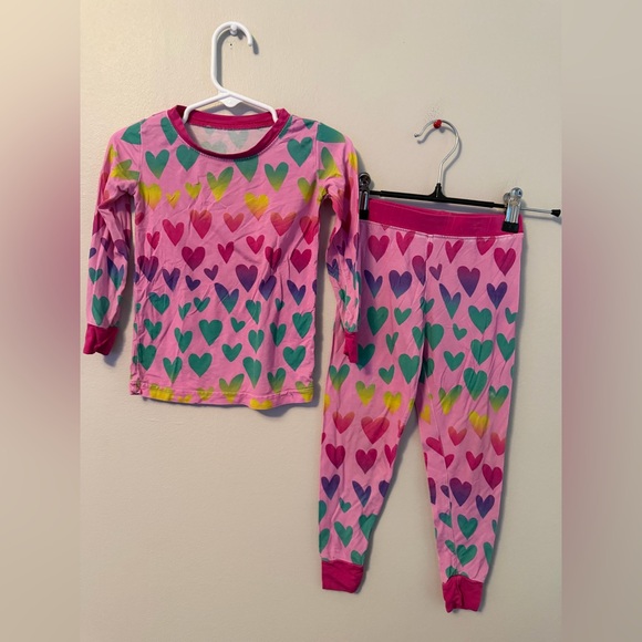 Little Sleepies Other - Little Sleepies Colorful Heart Print Kids Pajamas